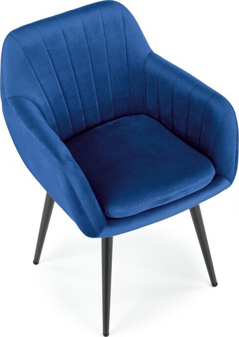 Kitchen Chair Minsk | size: Width: 58cm, Height: 80cm, Depth: 53cm | color: Blue | image: 6 | variant: 1002357