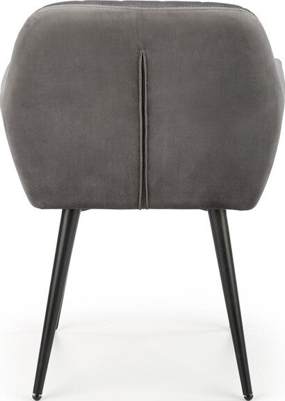 Kitchen Chair Minsk | size: Width: 58cm, Height: 80cm, Depth: 53cm | color: Gray | image: 4 | variant: 1002355