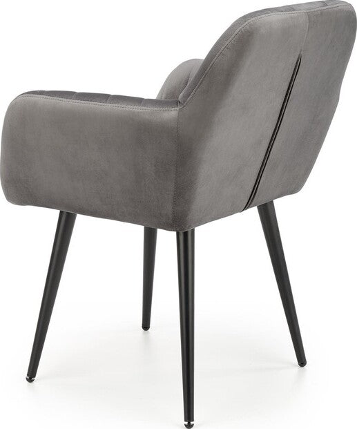 Kitchen Chair Minsk | size: Width: 58cm, Height: 80cm, Depth: 53cm | color: Gray | image: 5 | variant: 1002355