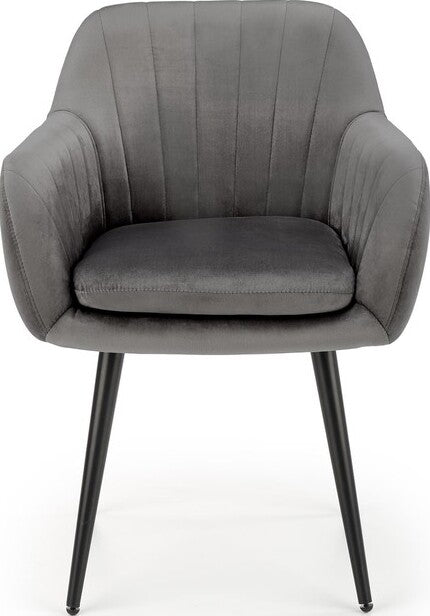 Kitchen Chair Minsk | size: Width: 58cm, Height: 80cm, Depth: 53cm | color: Gray | image: 7 | variant: 1002355