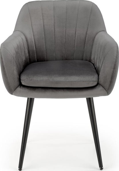 Kitchen Chair Minsk | size: Width: 58cm, Height: 80cm, Depth: 53cm | color: Gray | image: 7 | variant: 1002355