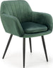 Kitchen Chair Minsk | size: Width: 58cm, Height: 80cm, Depth: 53cm | color: Green | image: 1 | variant: 1002356