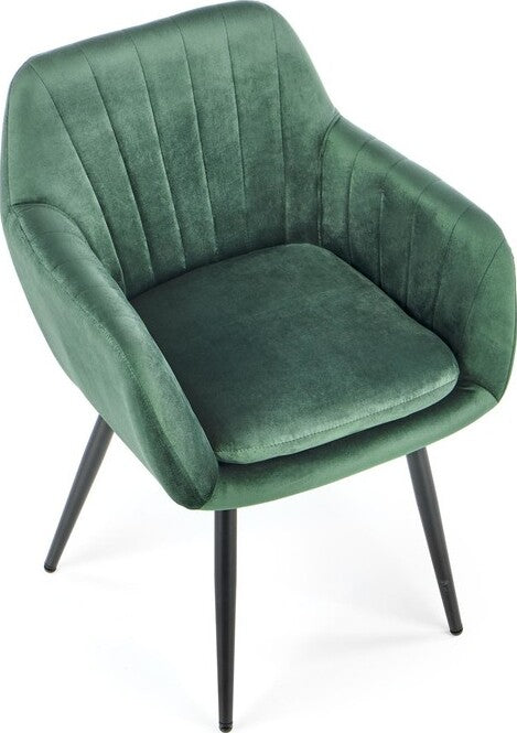 Kitchen Chair Minsk | size: Width: 58cm, Height: 80cm, Depth: 53cm | color: Green | image: 3 | variant: 1002356