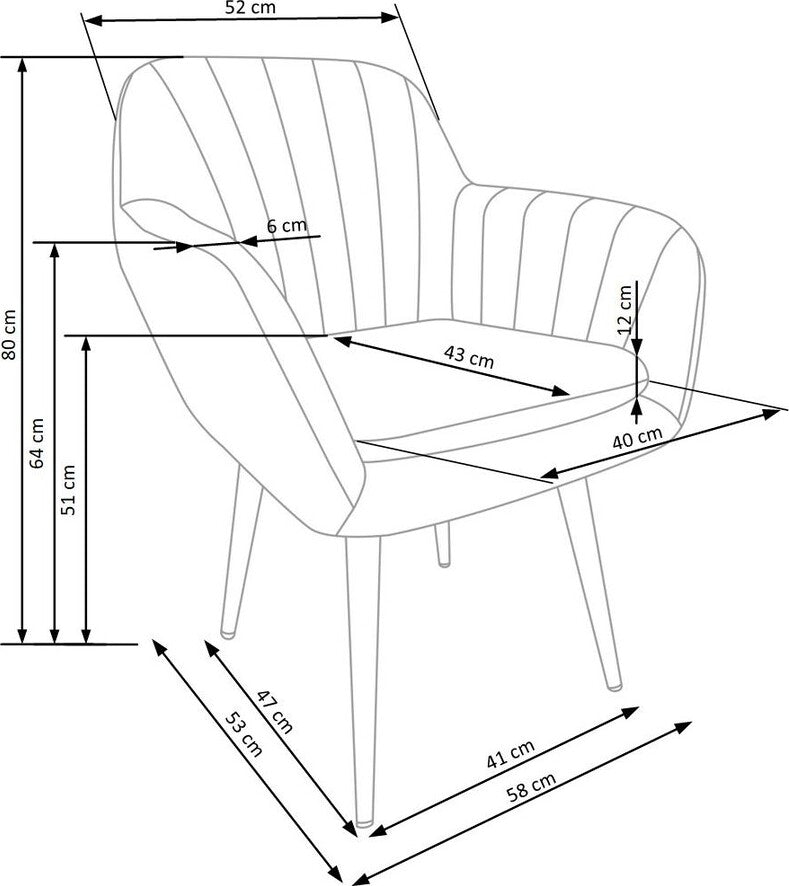 Kitchen Chair Minsk | size: Width: 58cm, Height: 80cm, Depth: 53cm | color: Green | image: 8 | variant: 1002356