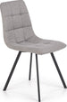 Kitchen Chair Monaco | size: Width: 45cm, Height: 86cm, Depth: 55cm | color: Gray | image: 1 | variant: 1002315