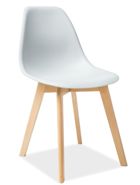 Kitchen Chair Moris | size: Width: 47cm, Height: 84cm, Depth: 37cm | color: Gray | image: 0 | variant: 1003812