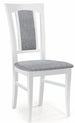 Kitchen Chair Nice | size: Width: 46cm, Height: 96cm, Depth: 57cm | color: White/Grey | image: 1 | variant: 1002553