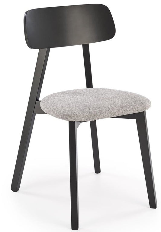 Kitchen Chair Nimes | size: Width: 48cm, Height: 82cm, Depth: 55cm | color: Black/Grey | image: 0 | variant: 1002612