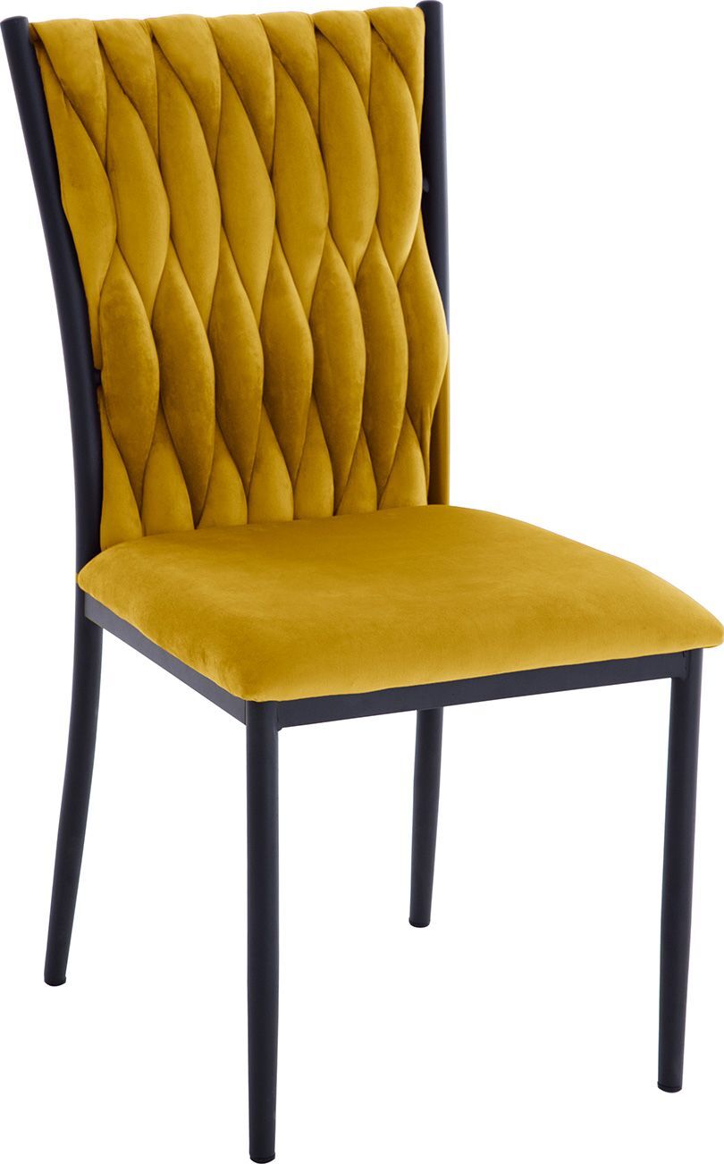 Kitchen Chair Orpington | size: Width: 47cm, Height: 93cm, Depth: 59cm | color: Yellow | image: 0 | variant: 1000829