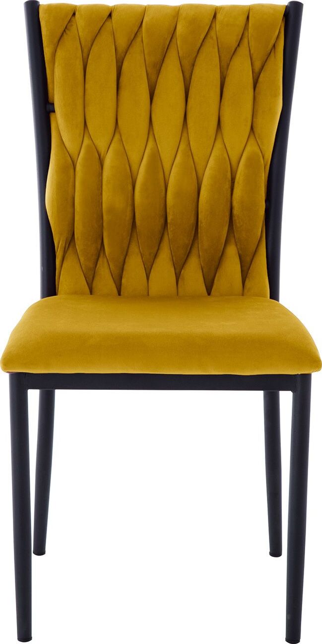 Kitchen Chair Orpington | size: Width: 47cm, Height: 93cm, Depth: 59cm | color: Yellow | image: 1 | variant: 1000829