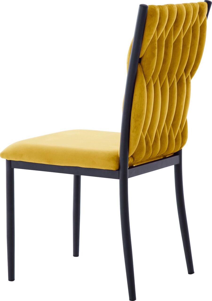 Kitchen Chair Orpington | size: Width: 47cm, Height: 93cm, Depth: 59cm | color: Yellow | image: 3 | variant: 1000829