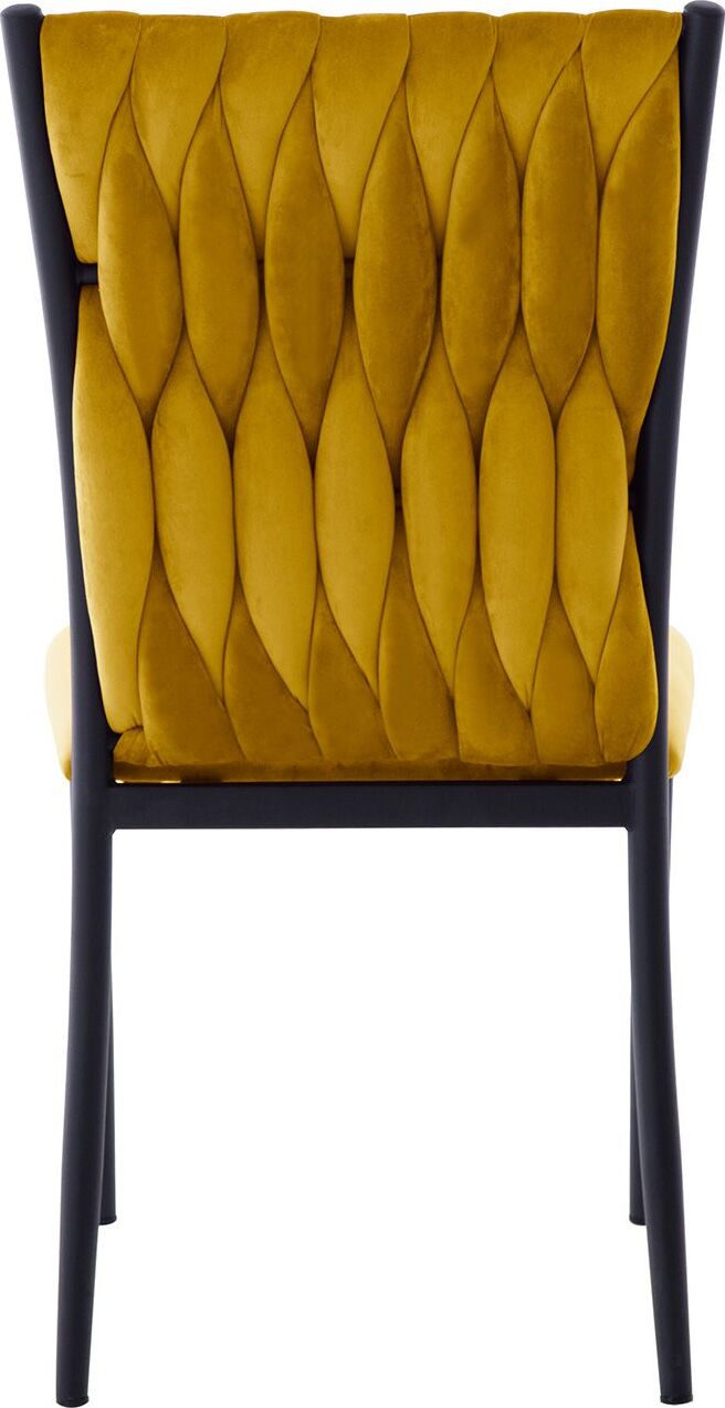 Kitchen Chair Orpington | size: Width: 47cm, Height: 93cm, Depth: 59cm | color: Yellow | image: 4 | variant: 1000829