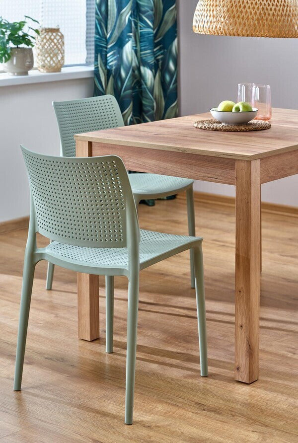 Kitchen Chair Oviedo | size: Width: 42cm, Height: 79cm, Depth: 55cm | color: Green | image: 3 | variant: 1002506