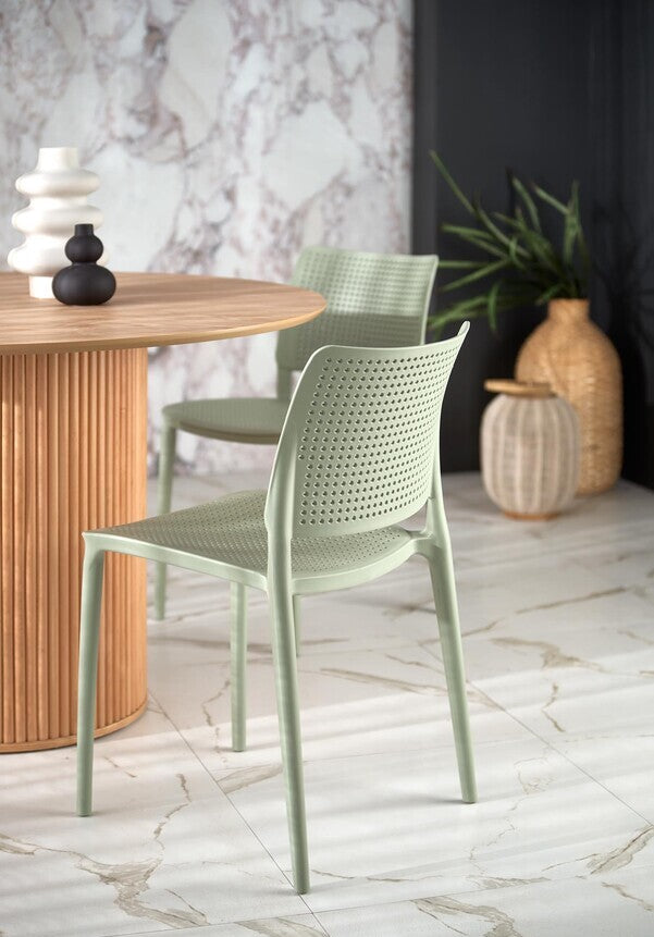 Kitchen Chair Oviedo | size: Width: 42cm, Height: 79cm, Depth: 55cm | color: Green | image: 5 | variant: 1002506