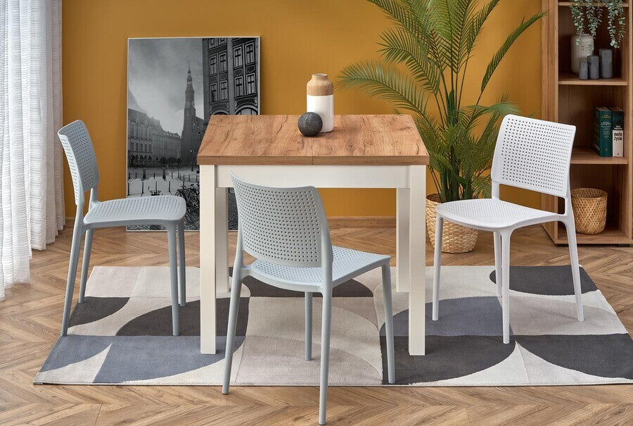 Kitchen Chair Oviedo | size: Width: 42cm, Height: 79cm, Depth: 55cm | color: White | image: 2 | variant: 1002503
