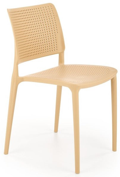 Kitchen Chair Oviedo | size: Width: 42cm, Height: 79cm, Depth: 55cm | color: Yellow | image: 0 | variant: 1002507