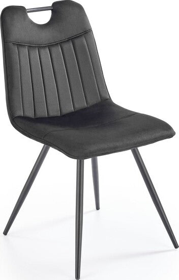 Kitchen Chair Pamplona | size: Width: 46cm, Height: 83cm, Depth: 58cm | color: Black | image: 1 | variant: 1002530