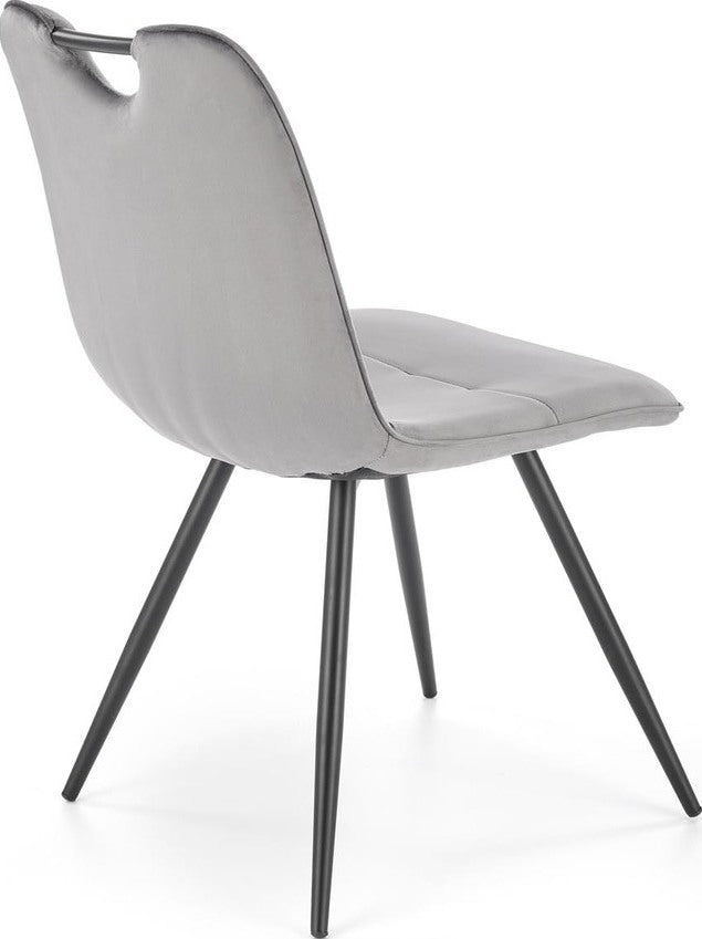 Kitchen Chair Pamplona | size: Width: 46cm, Height: 83cm, Depth: 58cm | color: Gray | image: 2 | variant: 1002532