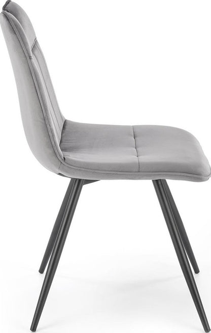 Kitchen Chair Pamplona | size: Width: 46cm, Height: 83cm, Depth: 58cm | color: Gray | image: 3 | variant: 1002532