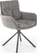 Kitchen Chair Porto | size: Width: 60cm, Height: 87cm, Depth: 65cm | color: Gray | image: 0 | variant: 1002467