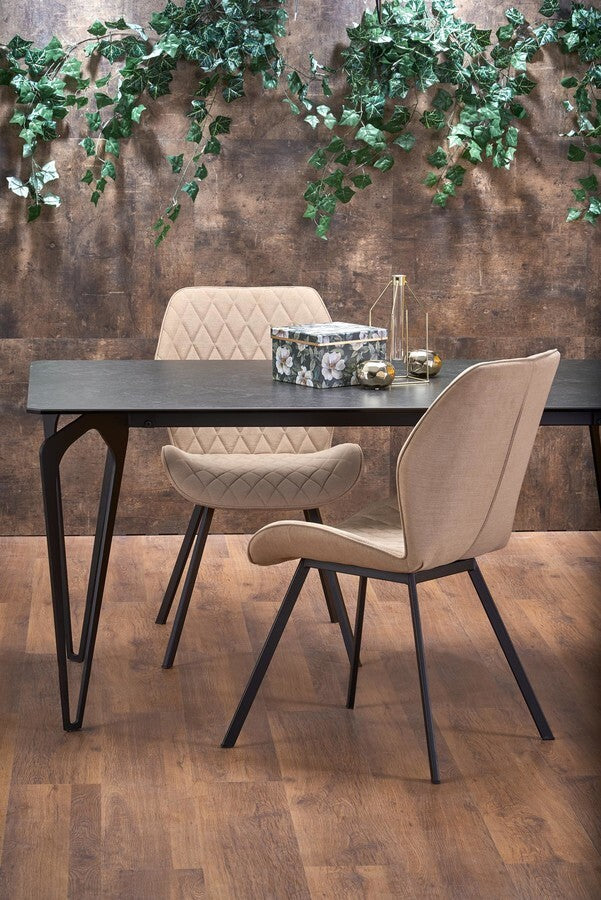 Kitchen Chair Prague | size: Width: 51cm, Height: 90cm, Depth: 64cm | color: Beige | image: 4 | variant: 1002260
