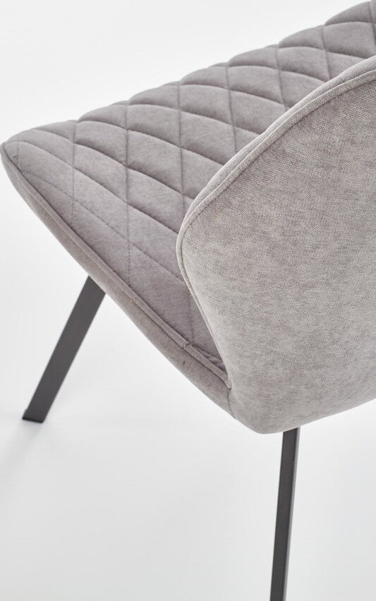 Kitchen Chair Prague | size: Width: 51cm, Height: 90cm, Depth: 64cm | color: Gray | image: 4 | variant: 1002261
