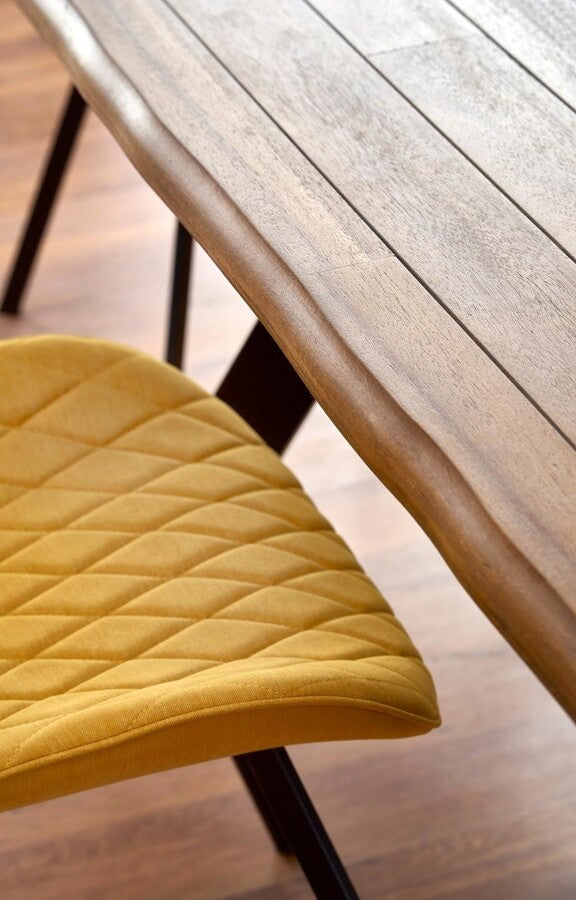 Kitchen Chair Prague | size: Width: 51cm, Height: 90cm, Depth: 64cm | color: Yellow | image: 3 | variant: 1002262
