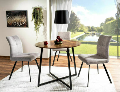 Kitchen Chair Pune | size: Width: 50cm, Height: 90cm, Depth: 43cm | color: Gray | image: 3 | variant: 1003763