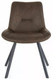Kitchen Chair Quezon | size: Width: 53cm, Height: 85cm, Depth: 43cm | color: Brown | image: 0 | variant: 1003814