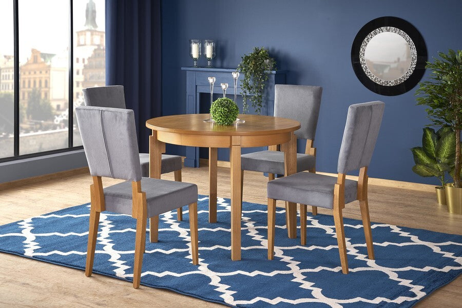 Kitchen Chair Rennes | size: Width: 44cm, Height: 95cm, Depth: 57cm | color: Brown/Grey | image: 8 | variant: 1002575
