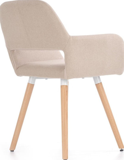 Kitchen Chair Rezekne | size: Width: 56cm, Height: 80cm, Depth: 56cm | color: Beige | image: 2 | variant: 1002200