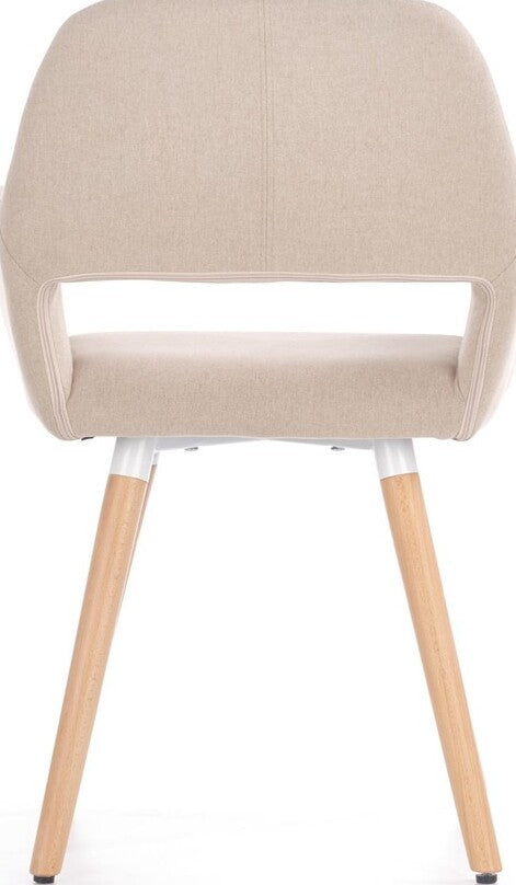 Kitchen Chair Rezekne | size: Width: 56cm, Height: 80cm, Depth: 56cm | color: Beige | image: 3 | variant: 1002200