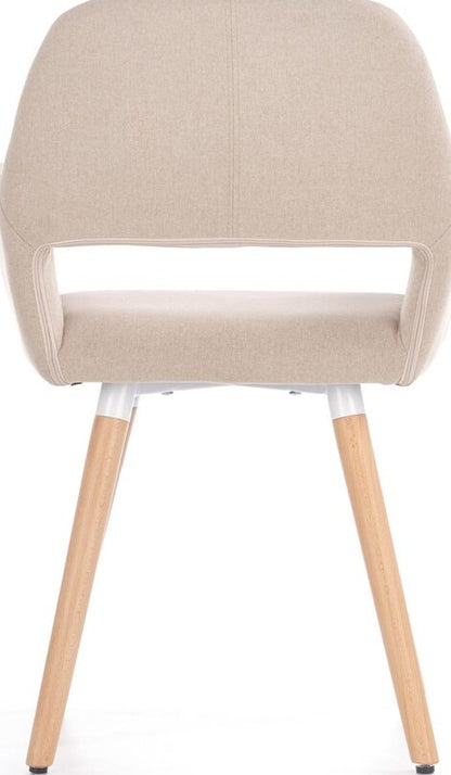 Kitchen Chair Rezekne | size: Width: 56cm, Height: 80cm, Depth: 56cm | color: Beige | image: 3 | variant: 1002200