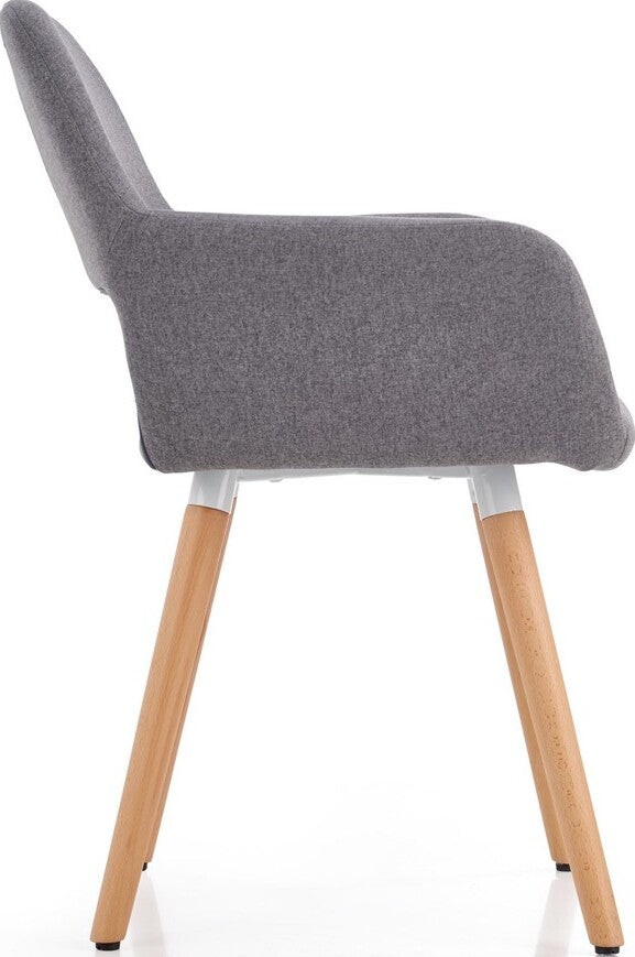 Kitchen Chair Rezekne | size: Width: 56cm, Height: 80cm, Depth: 56cm | color: Gray | image: 2 | variant: 1002199