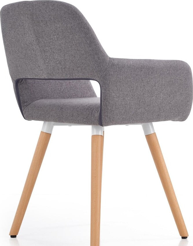 Kitchen Chair Rezekne | size: Width: 56cm, Height: 80cm, Depth: 56cm | color: Gray | image: 3 | variant: 1002199