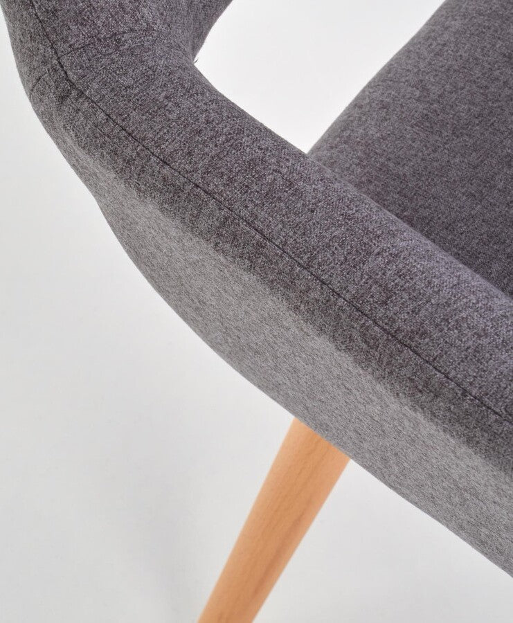 Kitchen Chair Rezekne | size: Width: 56cm, Height: 80cm, Depth: 56cm | color: Gray | image: 4 | variant: 1002199