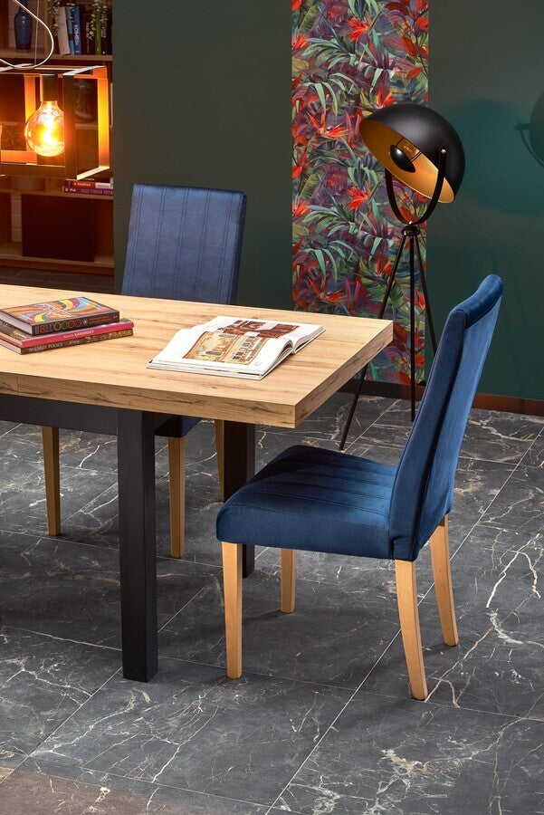 Kitchen Chair Selfoss | size: Width: 47cm, Height: 99cm, Depth: 59cm | color: Blue | image: 7 | variant: 1002123