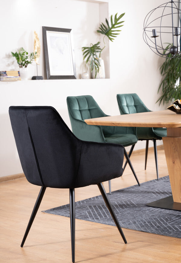 Kitchen Chair Sharjah | size: Width: 59cm, Height: 90cm, Depth: 45cm | color: Black | image: 5 | variant: 1003646