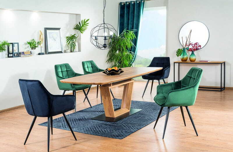 Kitchen Chair Sharjah | size: Width: 59cm, Height: 90cm, Depth: 45cm | color: Blue | image: 2 | variant: 1003644