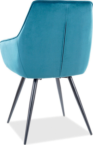 Kitchen Chair Sharjah | size: Width: 59cm, Height: 90cm, Depth: 45cm | color: Blue | image: 2 | variant: 1003645