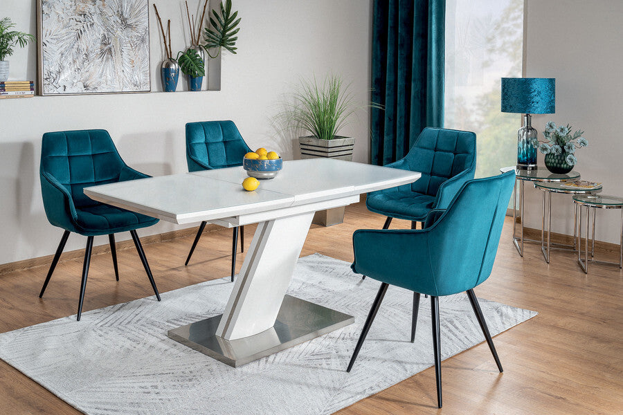 Kitchen Chair Sharjah | size: Width: 59cm, Height: 90cm, Depth: 45cm | color: Blue | image: 3 | variant: 1003645