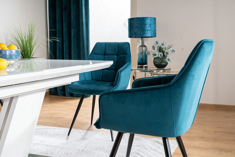 Kitchen Chair Sharjah | size: Width: 59cm, Height: 90cm, Depth: 45cm | color: Blue | image: 4 | variant: 1003645