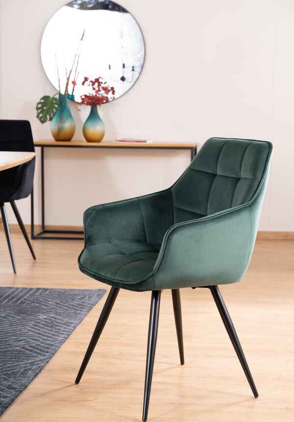 Kitchen Chair Sharjah | size: Width: 59cm, Height: 90cm, Depth: 45cm | color: Green | image: 2 | variant: 1003648