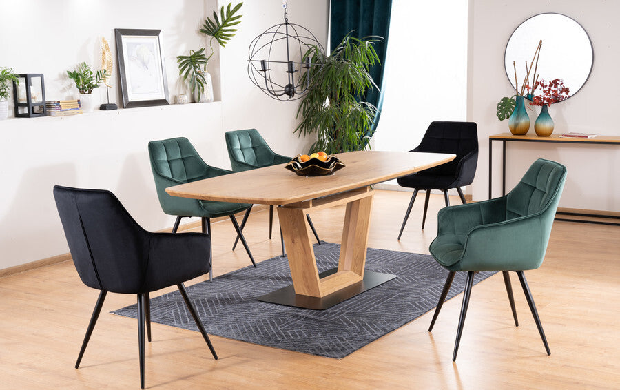 Kitchen Chair Sharjah | size: Width: 59cm, Height: 90cm, Depth: 45cm | color: Green | image: 3 | variant: 1003648