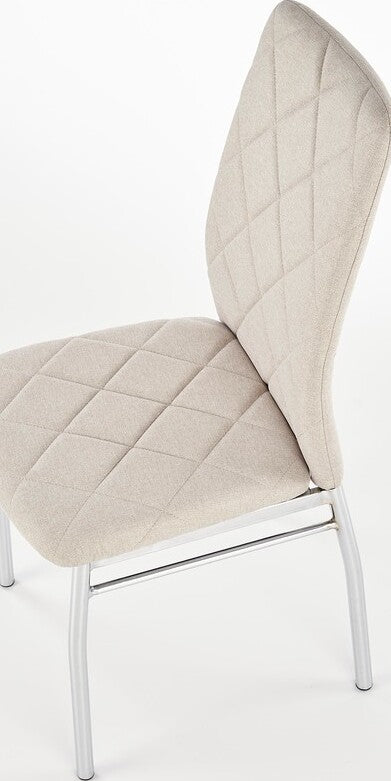 Kitchen Chair Siauliai | size: Width: 43cm, Height: 97cm, Depth: 57cm | color: Beige | image: 2 | variant: 1002226