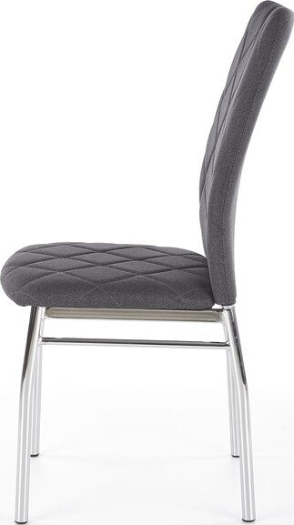 Kitchen Chair Siauliai | size: Width: 43cm, Height: 97cm, Depth: 57cm | color: Gray | image: 2 | variant: 1002227