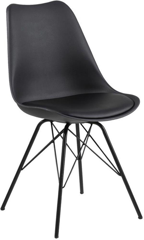 Kitchen Chair Sidcup | size: Width: 48.5cm, Height: 85.5cm, Depth: 54cm | color: Black | image: 1 | variant: 1000843