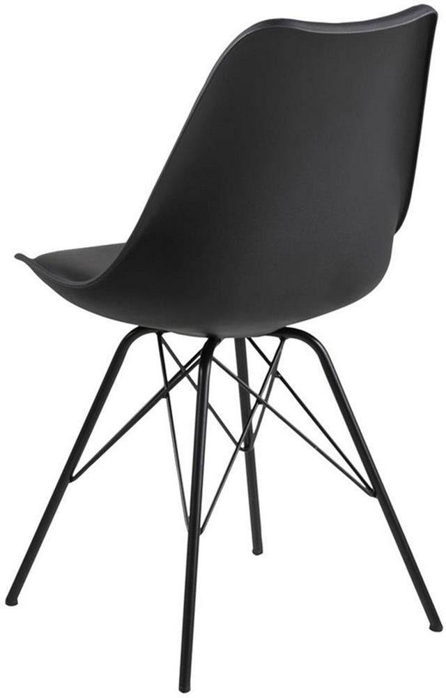 Kitchen Chair Sidcup | size: Width: 48.5cm, Height: 85.5cm, Depth: 54cm | color: Black | image: 2 | variant: 1000843
