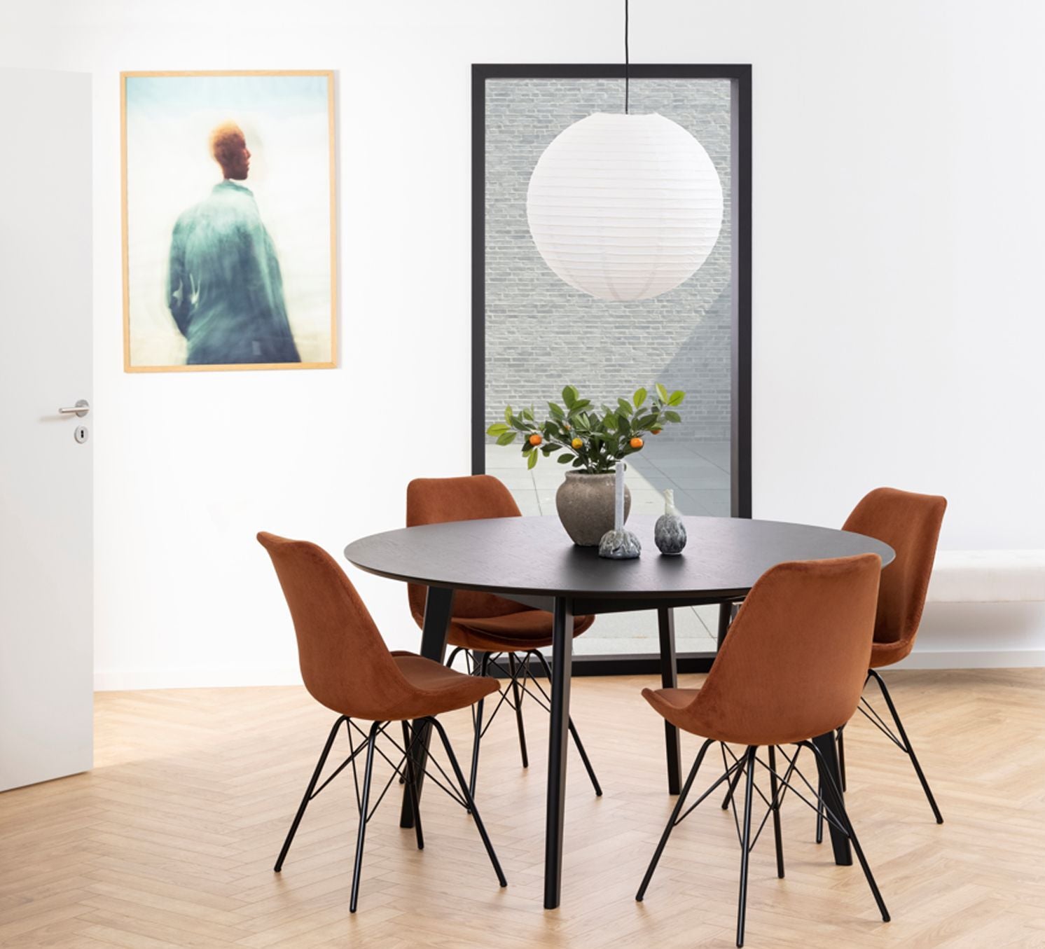Kitchen Chair Sidcup | size: Width: 48.5cm, Height: 85.5cm, Depth: 54cm | color: Brown | image: 4 | variant: 1000842