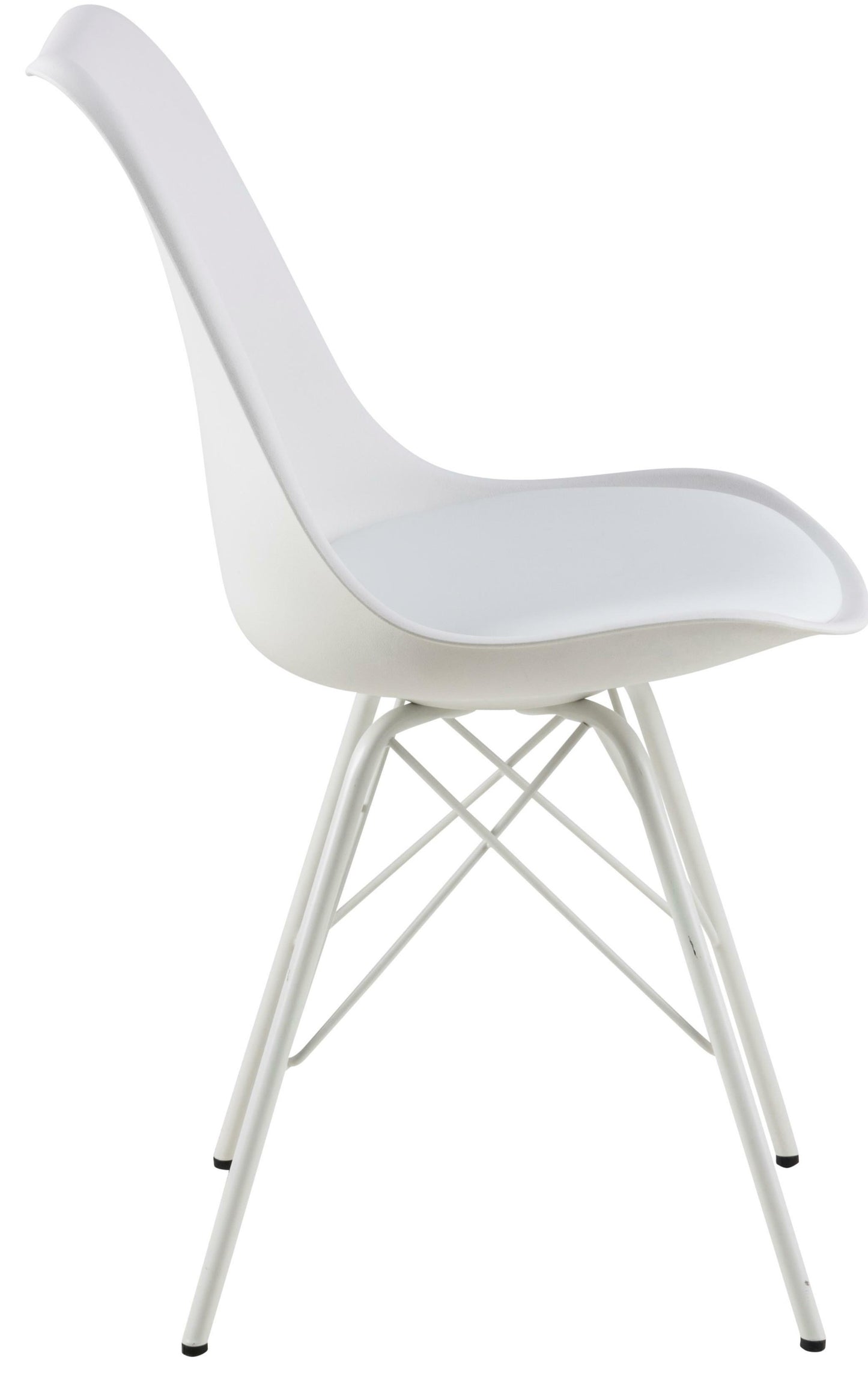 Kitchen Chair Sidcup | size: Width: 48.5cm, Height: 85.5cm, Depth: 54cm | color: White/Grey | image: 2 | variant: 1000836